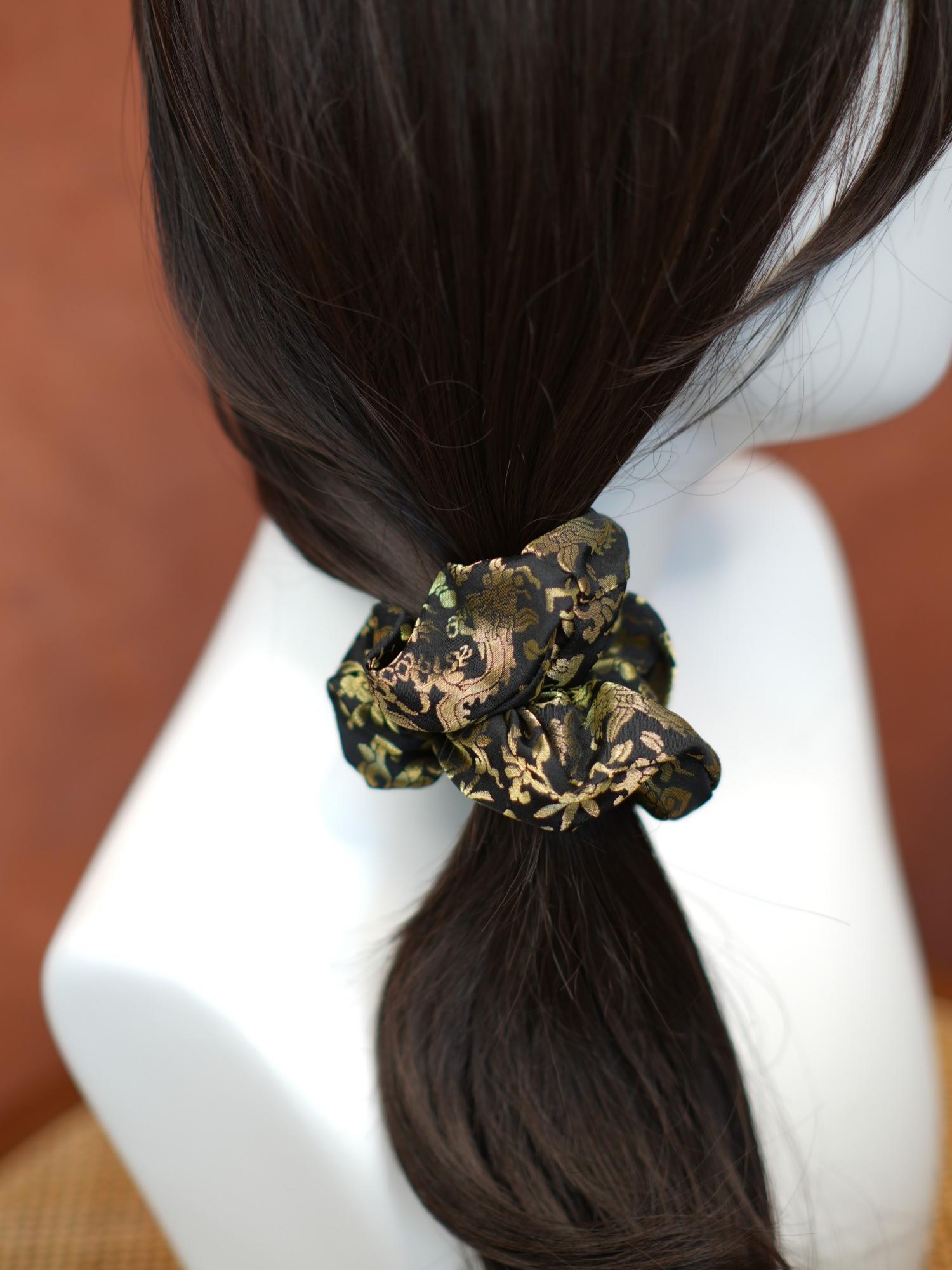 Handwoven Song Brocade—Mastercrafted Hair Ties