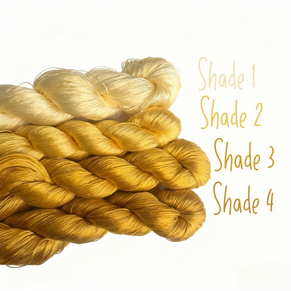 Ronghua making tools—400m Untwisted Unsplit Mulberry Silk Thread  (yellow cat)