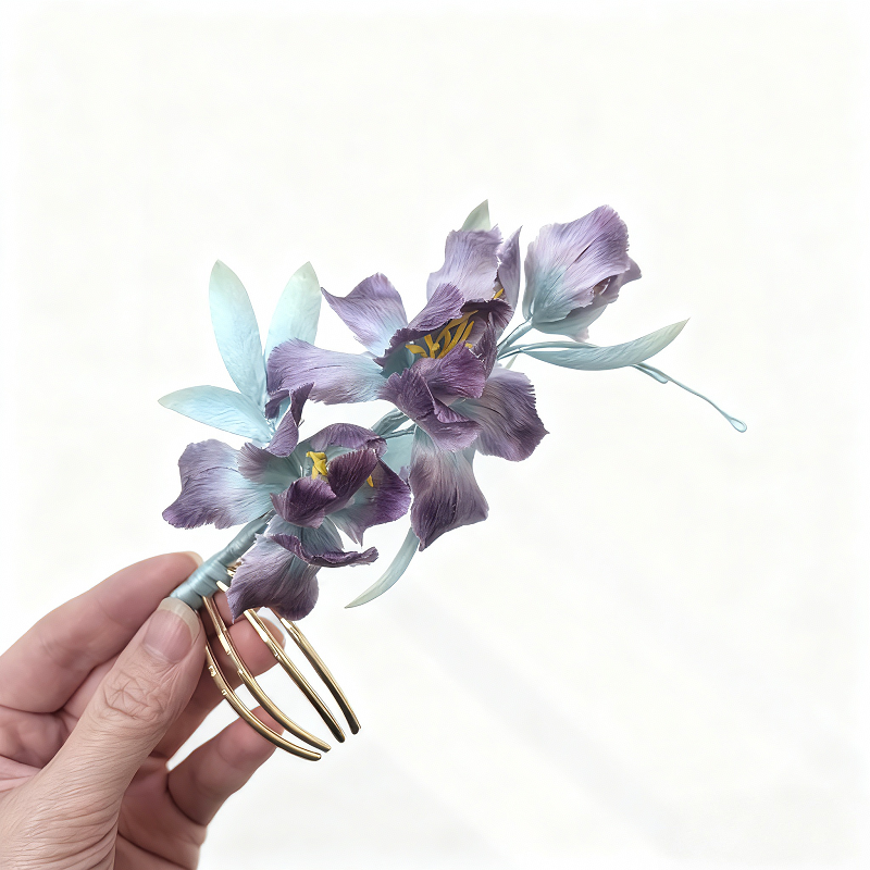 HandmadeRonghua—Purple Iris
