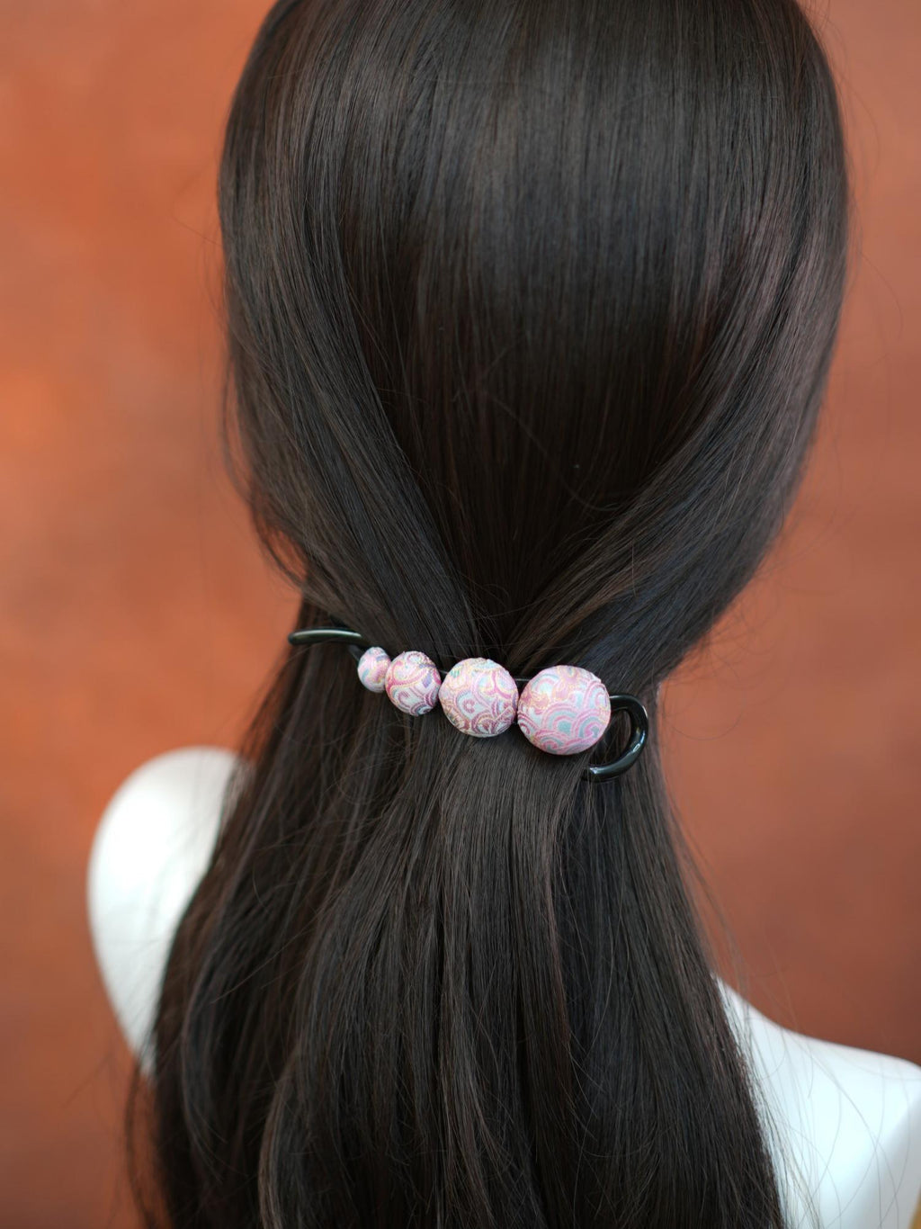 Handwoven Song Brocade—Twist Hair Clips