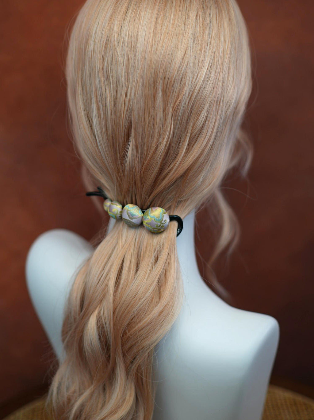 Handwoven Song Brocade—Twist Hair Clips