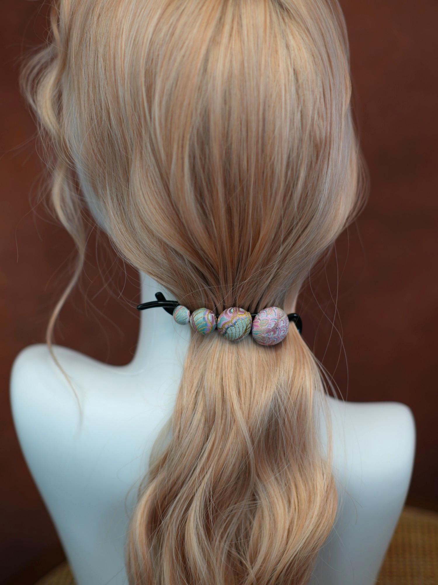 Handwoven Song Brocade—Twist Hair Clips