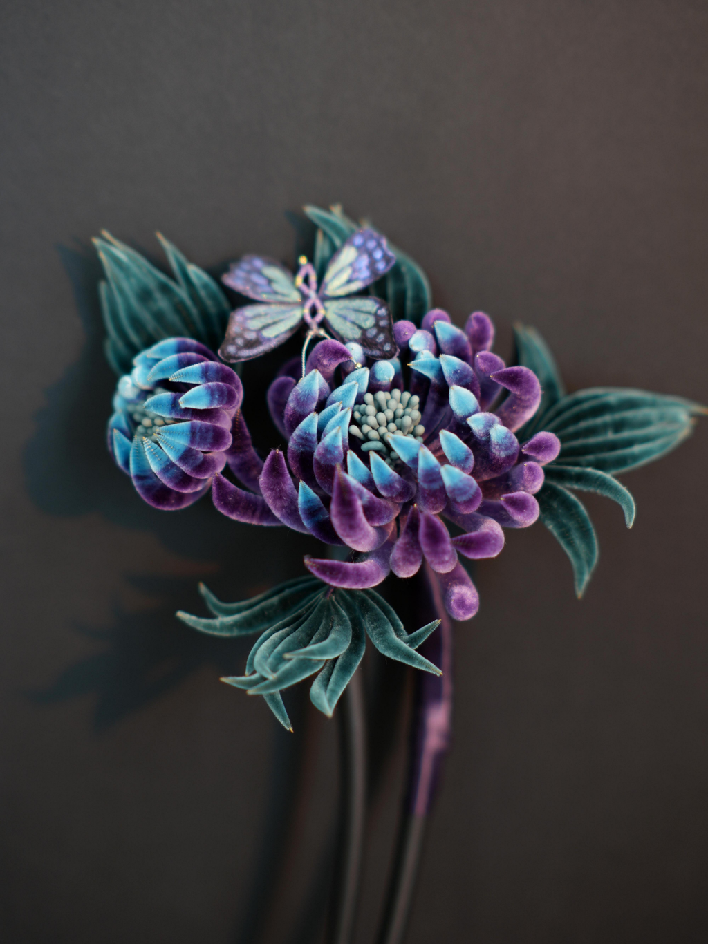Handmade Ronghua—Purple Chrysanthemum