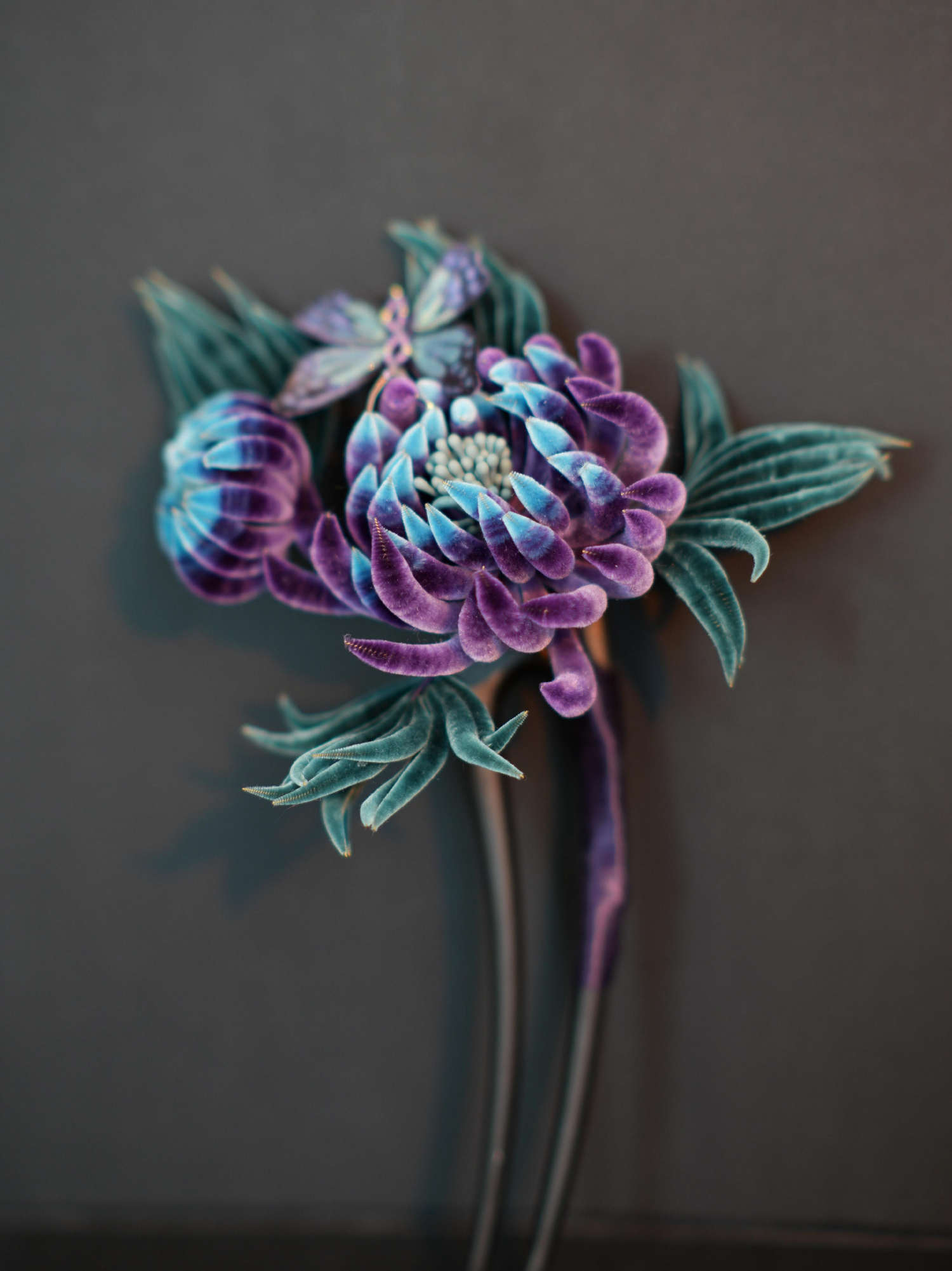 Handmade Ronghua—Purple Chrysanthemum