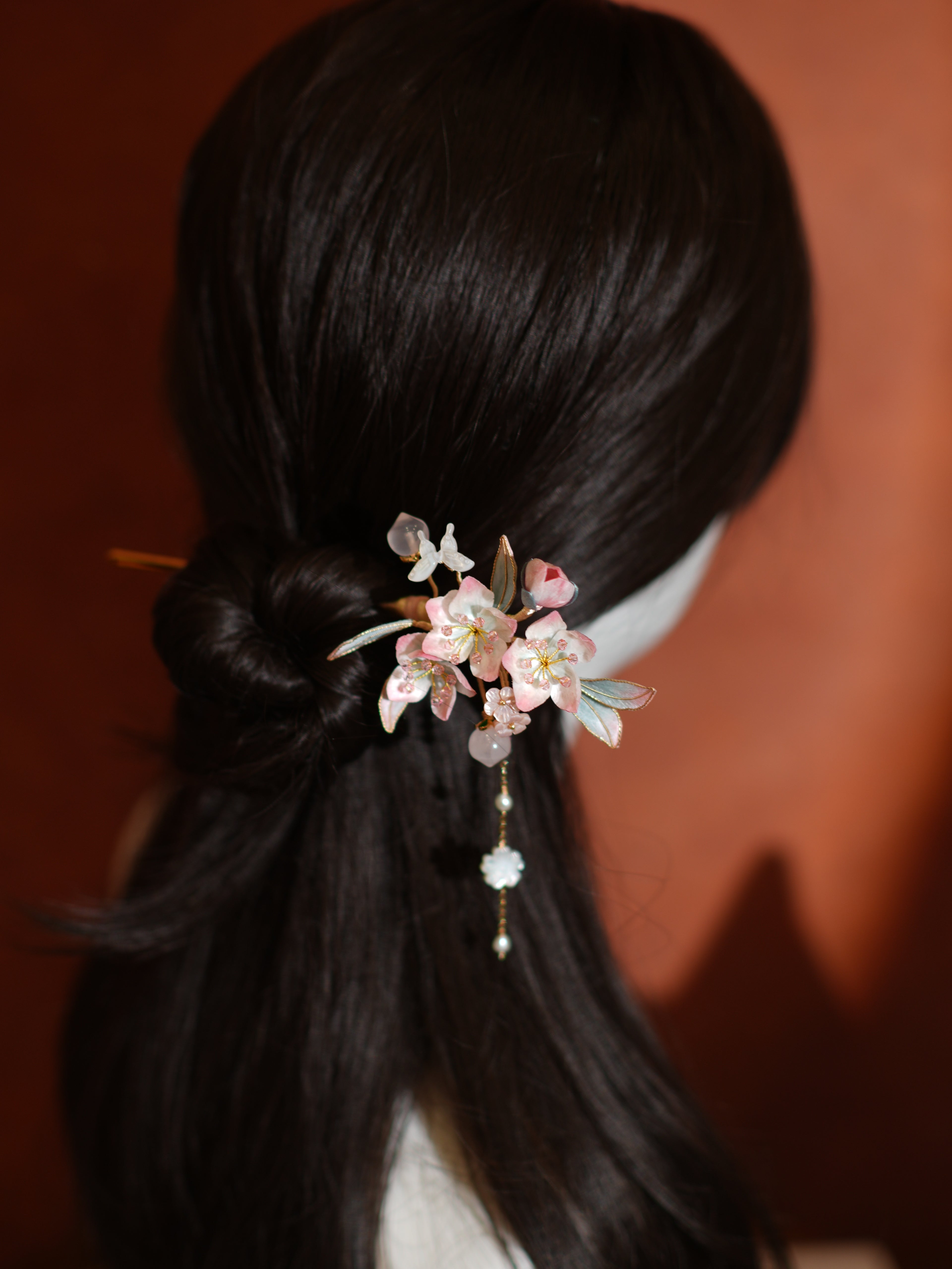 HandmadeRonghua—Peach Blossom Hairpin