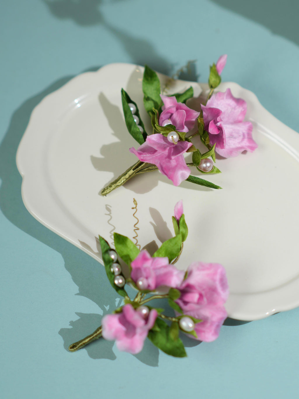 HandmadeRonghua—Sweet Pea Flower