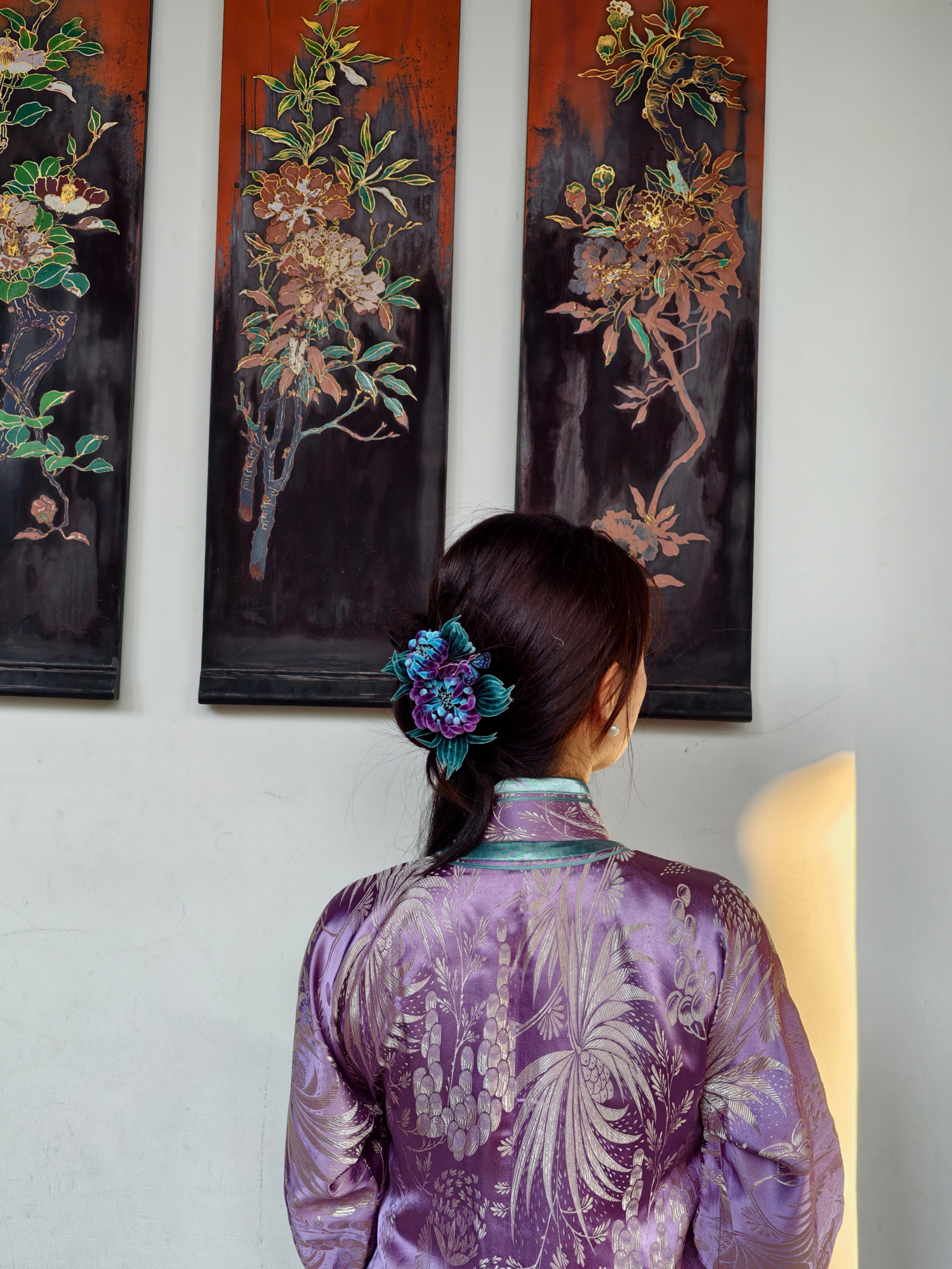 Handmade Ronghua—Purple Chrysanthemum