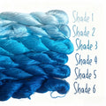 Ronghua making tools—400m Untwisted Unsplit Mulberry Silk Thread   (Kingfisher Blue)