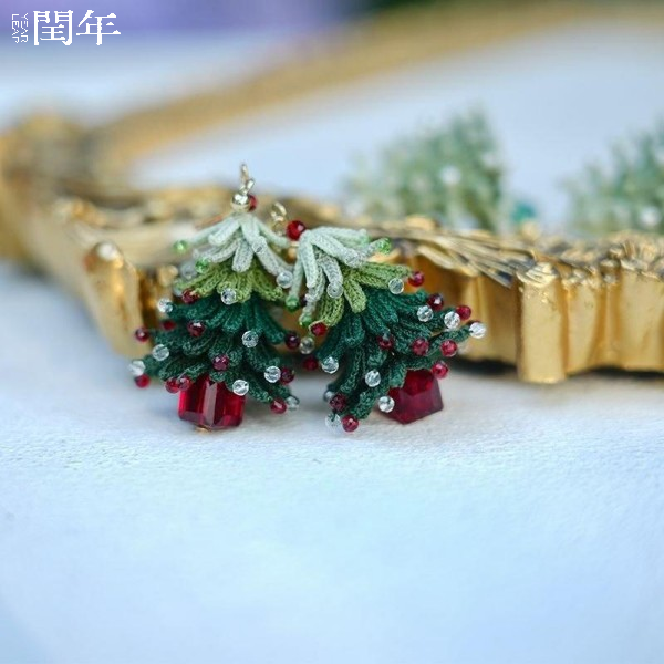 Handmade Micro-Crochet—Heavy Craft Christmas Tree Collection